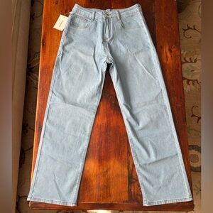 Deneva Women’s Light Blue Wide Leg Jeans